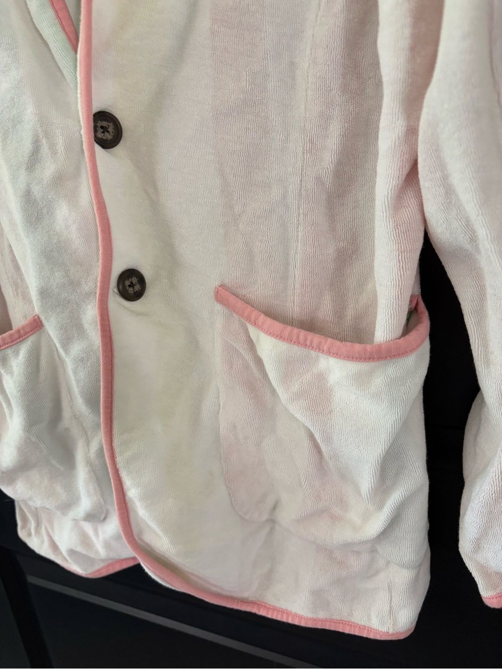 Chubbies Terry Cloth Blazer Jacket Medium Pastel Stripe Beach Preppy Resort - Picture 4 of 13